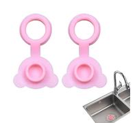 Tub Stopper - Bathtub Stopper for Fun Bathing | 2 Pack Bear Shape Design with Flexible Suction Grip & Leakproof Seal for Sink Drains Plug, Kid Boy Girls, Children, Home Bathroom and Travel Trip Use