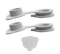 Tub Stopper - Bathtub Stopper for Fun Bathing | 2 Pack Bear Shape Design with Flexible Suction Grip & Leakproof Seal for Sink Drains Plug, Kid Boy Girls, Children, Home Bathroom and Travel Trip Use