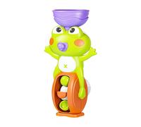 Tub Toys, Waterfall Bathtub Game, Frog Shape Suction Cup, Interactive Educational Design, Compact and Lightweight, for Age 3+ Boys Sensory Play Home Pool Travel Hotel Outdoor,4.13x3.35x7.48 Inches