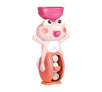 Tub Toys, Waterfall Bathtub Toy, ABS Suction Cup Frog Shape Water Educational Game for Age 3+ Boys, Sensory Play for Home, Pool, Travel, Hotel, and Outdoor, 4.13x3.35x7.48 Inches