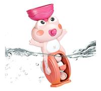 Tub Toys, Waterfall Bathtub Toy, Suction Cup Frog, Interactive Water Game, Sensory Development Fun for Kids Age 3+, Ideal for Bath Time Home Pool Hotel Travel Outdoor
