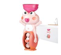 Tub Toys, Waterfall Bathtub Toy, Suction Cup Frog Shape, Interactive Water Flow Game, Early Learning Activity, Perfect for Home, Pool, Travel, Hotel, Outdoor, Age 3+ Boys Sensory Play, 10.5x8.5x19cm