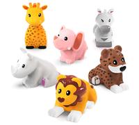 Tub Works Savanna Mold Free Bath Toys 6 Pack Sealed No Hole Bath Toys Design Keeps Moisture Out Soft Squeezable Float o