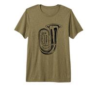 Tuba Dibujo Lecciones de música Camiseta Premium