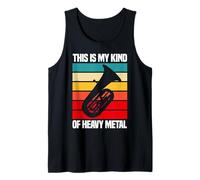 Tuba Graphic, divertido músico de tuba con diseño de orquesta de metal Camiseta sin Mangas