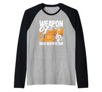 Tuba Player Arma De Destrucción De Bajo Camiseta Manga Raglan