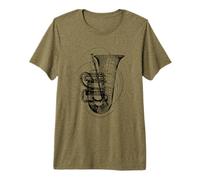 Tuba Sketch Orquesta Banda de Conciertos Camiseta Premium