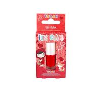 TUBAN Tubi Glam - Esmalte de uñas para niños - para niña - lavable con agua caliente - sabor amargo - Esmalte de uñas amargo - Rojo