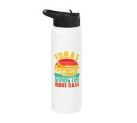 Tubas dando vida más Bass Tuba Stainless Steel Insulated Water Bottle