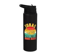 Tubas dando vida más Bass Tuba Stainless Steel Insulated Water Bottle