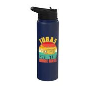 Tubas dando vida más Bass Tuba Stainless Steel Insulated Water Bottle