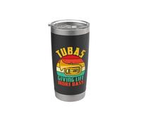Tubas dando vida más Bass Tuba Vaso térmico de acero inoxidable de doble pared