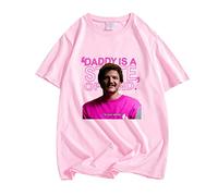 Tubaxing Pedro Pascal Camisetas Daddy Is A State of Mind Camisetas Gráficas Mujeres Hombres Algodón Camiseta Top color11,S