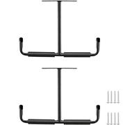 Tubayia 2 unids Overhead Garaje Almacenamiento Gancho Rack Bicicleta Monopatín Jardín Mangueras Colgantes