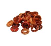 Tubayia 50 piezas de madera natural hechos a mano anillos de madera vintage retro joyería de madera para compromiso y boda, 17 Mm, /, Sin piedra preciosa