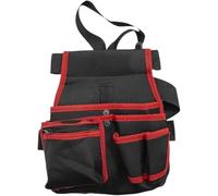 Tubayia Bolsa de herramientas de cintura para guardar jardineros, cinturón de herramientas, organizador, utilitario para herramientas de mano, floristas, constructores (rojo)