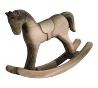 Tubayia Caballo balancín de madera, hecho a mano, estilo nórdico clásico, decoración de encimera, juguete de mesa, caballo de Troya decoración para el hogar, oficina, madera (estilo K)