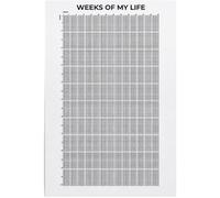 Tubayia Calendario con texto "Semanas de mi sustento", póster sin marco para puertas de estudio, dormitorio