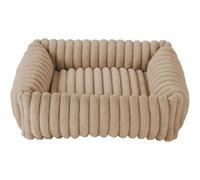 Tubayia Cama para perros y gatos para mascotas, cojín para mascotas, dulce, acogedora caseta para perros, perrera, lavable, nido de gatos, sofá para perros, cama para cachorros (beige, L)