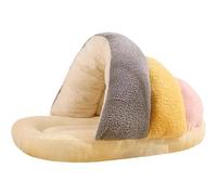 Tubayia Cama pequeña de terciopelo para perros con cueva para cavar, nido de dormir, bonita cabaña de gatos, saco de dormir, cama para gatos para invierno, regalo para exteriores y S (gris)