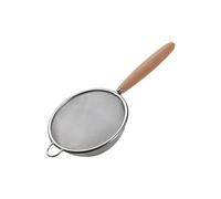 Tubayia Colador fino de cocina de acero inoxidable de malla fina, colador de harina, colador de metal con mango antideslizante, para filtrar, siete tamices para hornear, cocina, cocina (10 cm)