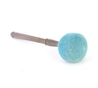 Tubayia Cuenco tibetano de fieltro con mango de madera para yoga y meditación