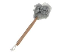 Tubayia Esponja de ducha suave con mango largo (gris)