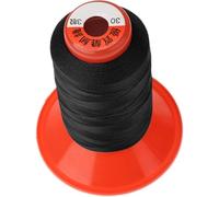 Tubayia Hilo de coser de nailon, 500 m, resistente y para tiendas de campaña, mochilas, sacos de dormir, reparación, hilo de coser (negro)