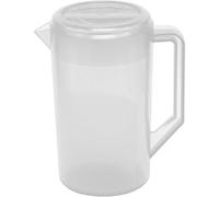 Tubayia Jarra de agua, jarra de té helado, fácil de llenar, grande, para limonada fría y caliente, zumo, té helado, fiesta en la nevera (transparente)