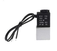 Tubayia Mini electroválvula eléctrica de 12 V con conector de entrada NPT de 8 mm para aire, agua y gas (1/8)