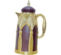 Tubayia Thermos - Dispensador de café aislado con aislamiento de 34 onzas, para fiestas de reuniones, color rojo y dorado