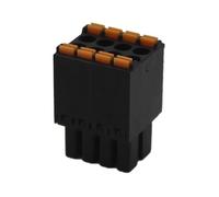 TUBBEK 100PIN Negro 3,5 mm 15EDGKNH KF2EDGKS DFMC 1,5/4-ST-3,5-1790124 Conector PCB Hembra ENCHUFABLE Bloques DE TERMINALES ENCHUFABLES for Phoenix(2X5P(10PCS))