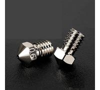 TUBBEK 4 Uds. Boquilla V6 de Cobre Chapado, for boquillas Hotend For E3D V6 for Piezas de Impresora 3D de filamento de 1,75mm for Prusa I3 MK3 CR10 (Size : 0.6mm)
