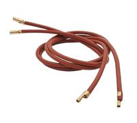 TUBBEK Cable de Alto Voltaje for Encendedor de Quemador de Aceite Residual, Cable de Alta presión de 6,5mm de diámetro for Transformador de 1m, 2 uds.(High Voltage Wire)
