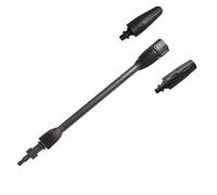 TUBBEK Lavadora a presión con Punta de Varita giratoria, Pistola de Lavado de Coche, Boquilla de Lanza Turbo for AR Blue Black for Decker for Bosch for makita, Lavadora de Alta presión
