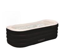Tubble® Cuzi Bañera de Hidromasaje Inflable 255L Black Onyx - SPA Plegable para Adultos, Uso Interior y Exterior, Todo el Año, Masaje de Burbujas Relajante