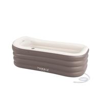 Tubble® Royale Bañera Inflable Adulto Ambient Taupe 255 L - Spa Portátil Baño Caliente y Hielo, Montaje en 1 Min, Relajación, Hasta 188 cm, Uso Interior y Exterior