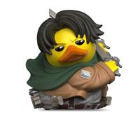 TUBBZ: Attack on Titan Levi Ackerman, Edición en Caja, Pato de Goma 9cm | Diseño detallado inspirado en la cultura pop; ideal para exhibir en estanterías y escritorios o regalar a fans.