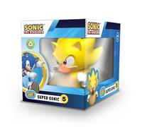 TUBBZ Boxed Edition Super Sonic - Figura Coleccionable de Pato de Goma de Vinilo - Producto Oficial de Sonic The Hedgehog - TV, películas y Videojuegos