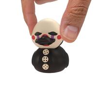 TUBBZ FNAF Marionette Pato Horror Merch Figura Mini 5cm | Producto oficial Five Nights at Freddy's, pato Marionette Mini con mini banera. Regalo para fans de FNAF y terror.