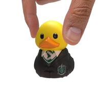TUBBZ Harry Potter Mini Slytherin Escuela Vinilo Pato Figura 3.5cm | Mercancía oficial Harry Potter ,Libro,películas. Mini Slytherin escuela Vinilo Figura varita mágica bañera.para regalos