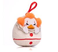 TUBBZ: IT Pennywise Colgante de Peluche para Bolso y Llavero | Colgante de peluche TUBBZ oficial de Pennywise con clip para bolsos, mochilas y fans del terror.