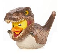 TUBBZ: Jurassic Park Velociraptor, Edición en Caja, Pato de Goma 9cm | Diseño detallado inspirado en la cultura pop; ideal para exhibir en estanterías y escritorios o regalar a fans.