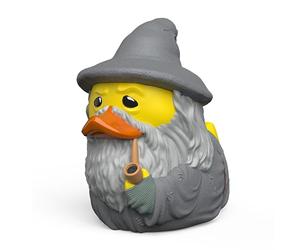 TUBBZ: Lord of The Rings Gandalf Le Gris, Edición en Caja, Pato de Goma 9cm | Diseño detallado inspirado en la cultura pop; ideal para exhibir en estanterías y escritorios o regalar a fans.