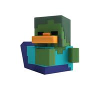 TUBBZ: Minecraft Zombie, Edición en Caja, Pato de Goma 9cm | Diseño detallado inspirado en la cultura pop; ideal para exhibir en estanterías y escritorios o regalar a fans.