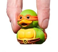 TUBBZ Mini Figura Coleccionable de Pato de Goma de Vinilo de Michelangelo - Producto Oficial de TMNT - TV de acción, películas y Videojuegos