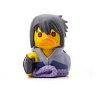 TUBBZ Naruto Sasuke Pato Cosplay Anime Merch Figura Collector 9cm | Producto con licencia oficial Naruto Shippuden, pato Sasuke Collector con banera, regalo fans anime, para exhibir