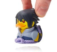 TUBBZ Naruto Sasuke Pato Cosplay Anime Merch Figura Mini 5cm | Producto con licencia oficial Naruto Shippuden, pato Sasuke Mini con mini banera, regalo fans anime, para exhibir