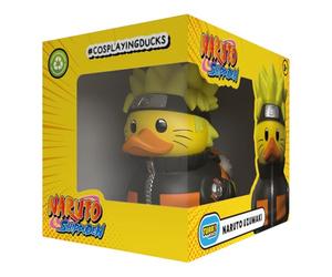 TUBBZ: Naruto Shippuden Naruto Uzumaki, Edición en Caja, Pato de Goma 9cm | Diseño detallado inspirado en la cultura pop; ideal para exhibir en estanterías y escritorios o regalar a fans.