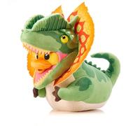 TUBBZ Peluche coleccionable Jurassic Park – Dilophosaurus, pato de goma suave para cosplay